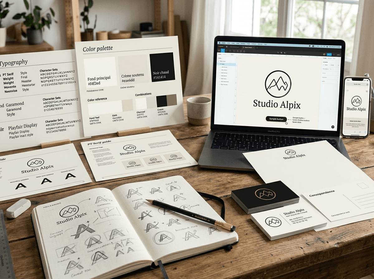 Charte graphique : logo, couleurs et typographies